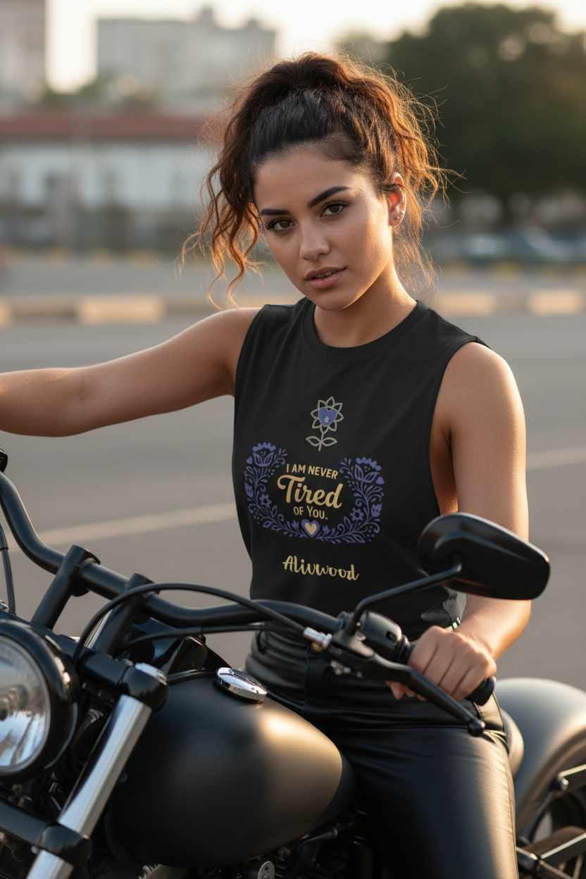 Never tired of you Muscle Shirt - Alivwood