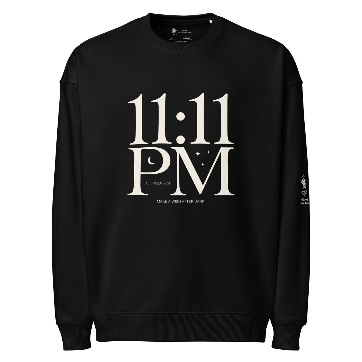 11:11 Unisex organic oversized sweatshirt - Alivwood
