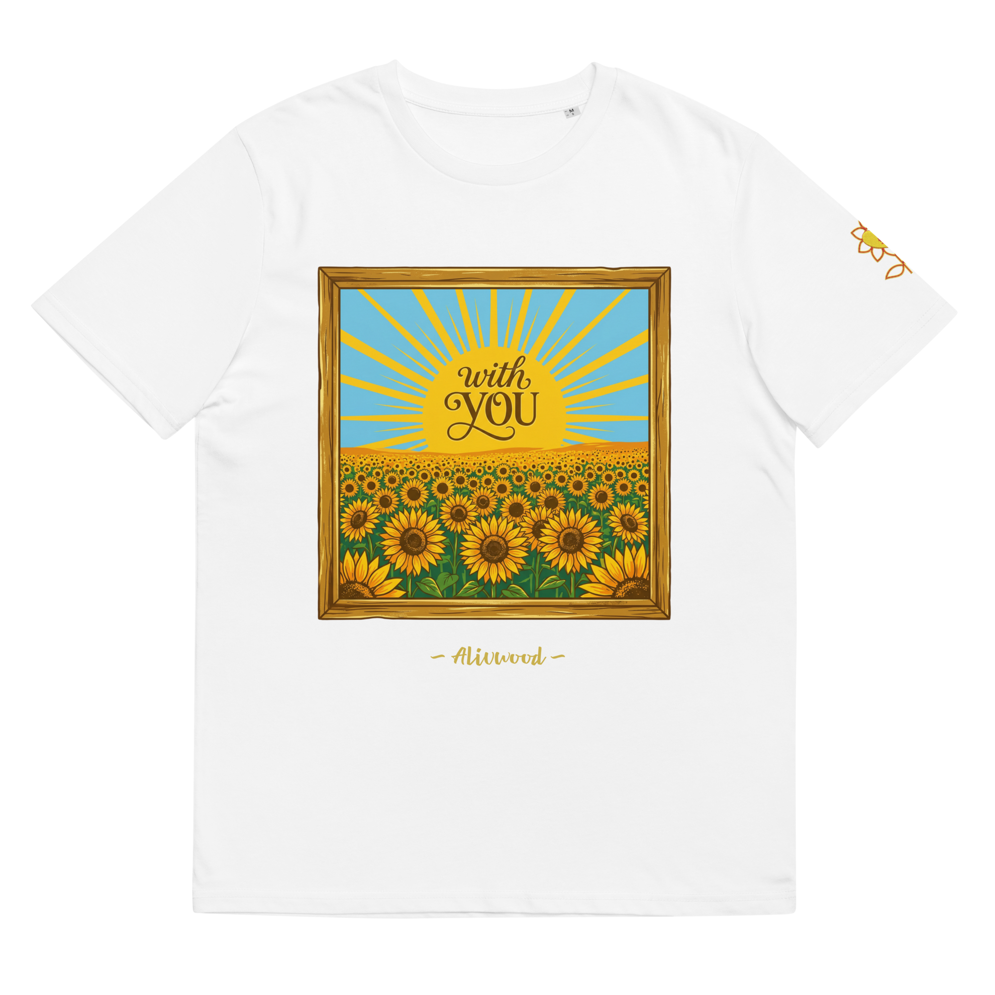 With and without you Unisex organic ribbed neck t-shirt - Alivwood