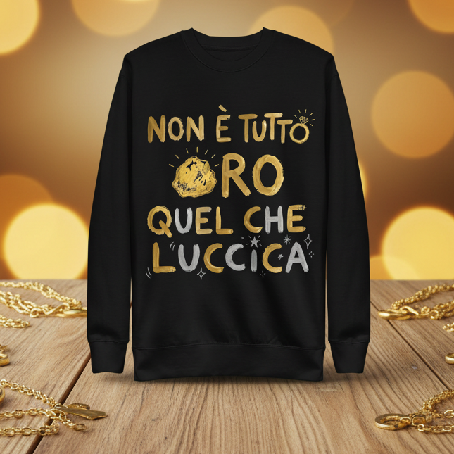 Non è tutto ORO Unisex Premium Sweatshirt