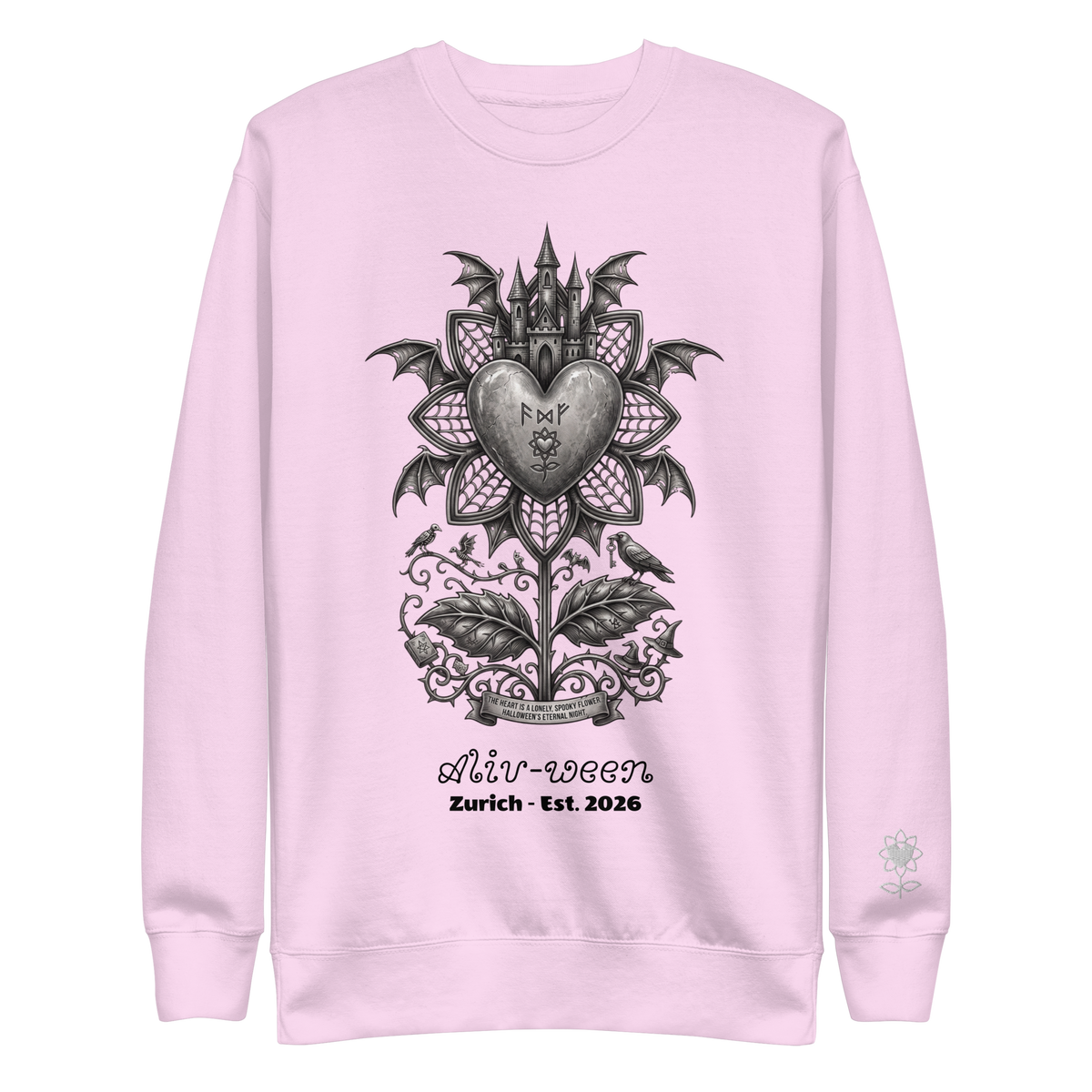 Aliv-ween Dark Logo Unisex Premium Sweatshirt - Alivwood