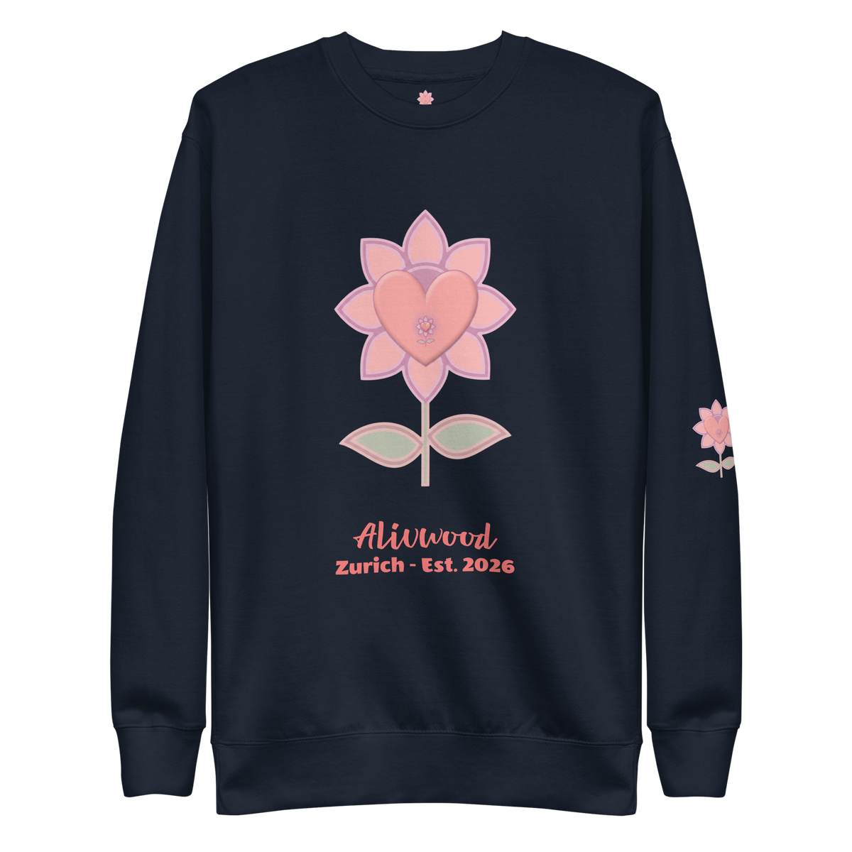 Alivwood Pink Unisex Premium Sweatshirt
