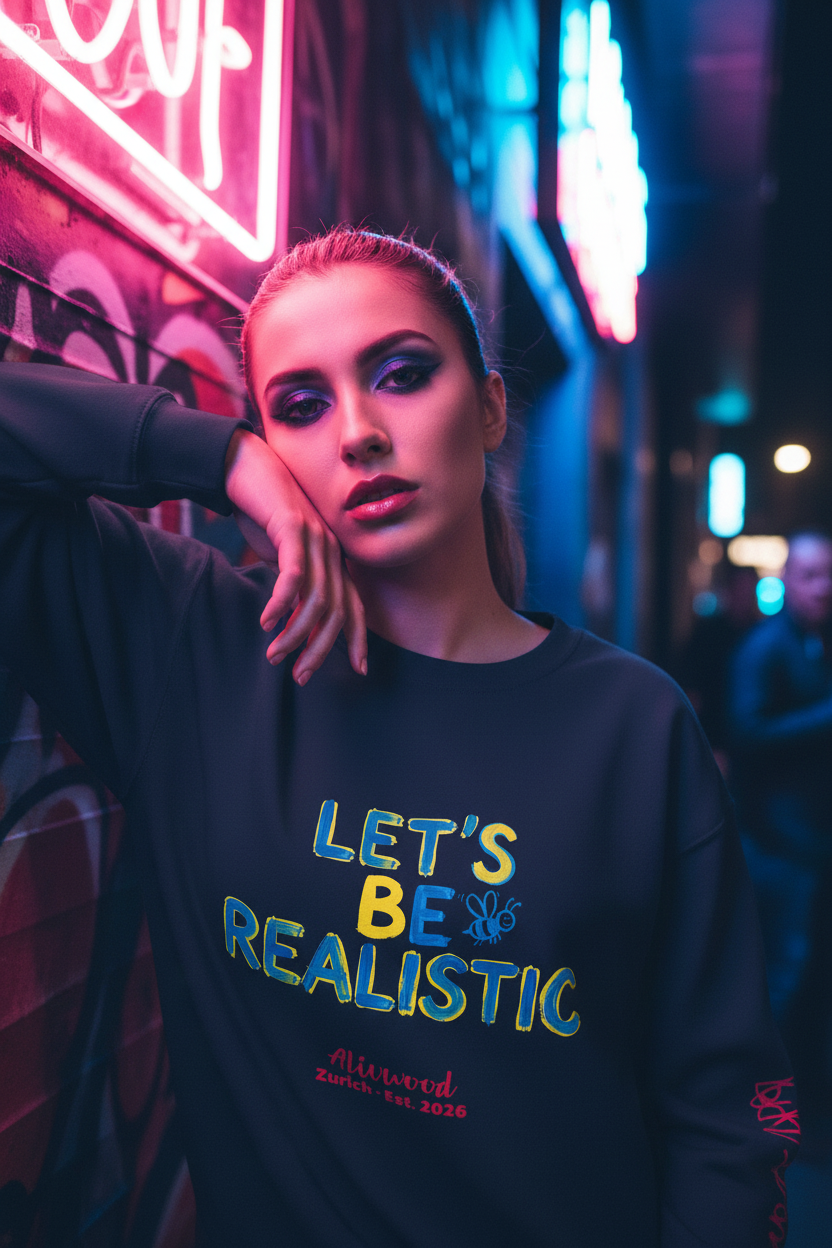 Let's be realistic Unisex Premium Sweatshirt