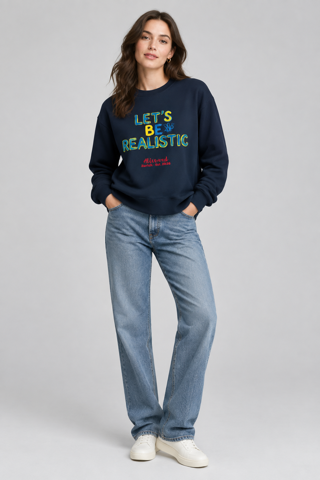 Let's be realistic Unisex Premium Sweatshirt
