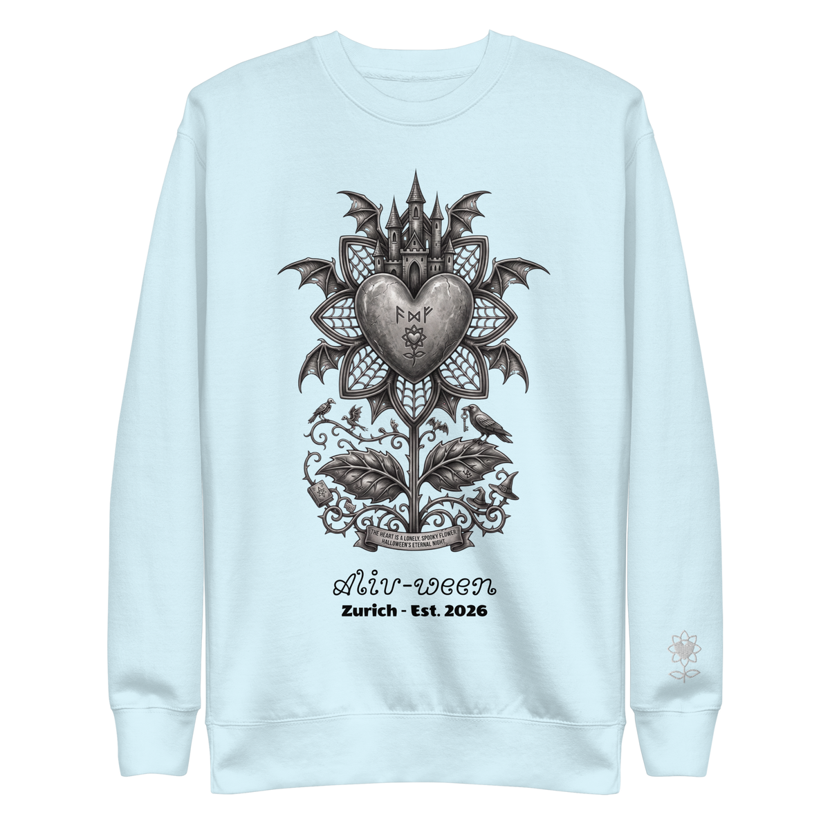 Aliv-ween Dark Logo Unisex Premium Sweatshirt - Alivwood