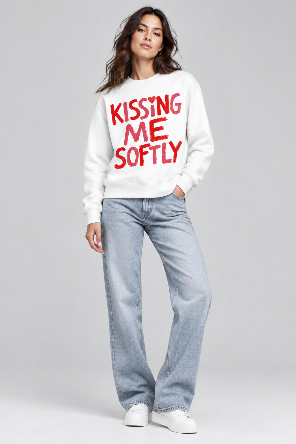 Kissing me Softly Unisex Premium Sweatshirt - Alivwood