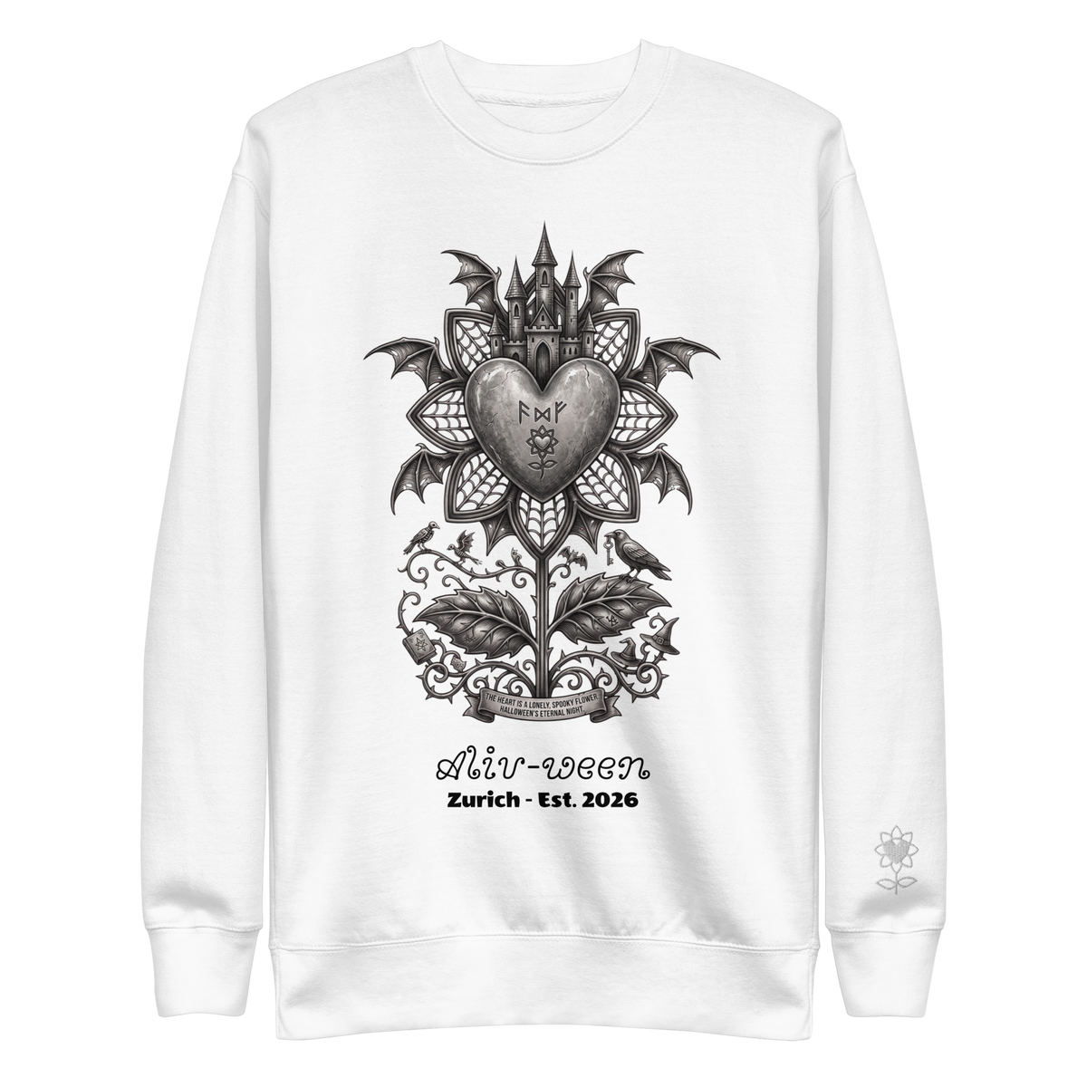 Aliv-ween Dark Logo Unisex Premium Sweatshirt - Alivwood