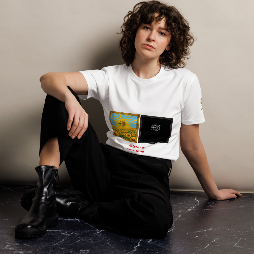 With and without You Unisex premium t-shirt - Alivwood
