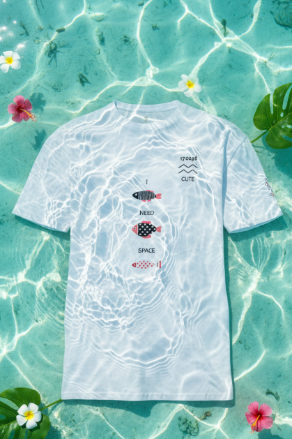 Cute Aquarius Need Space white Unisex premium t-shirt
