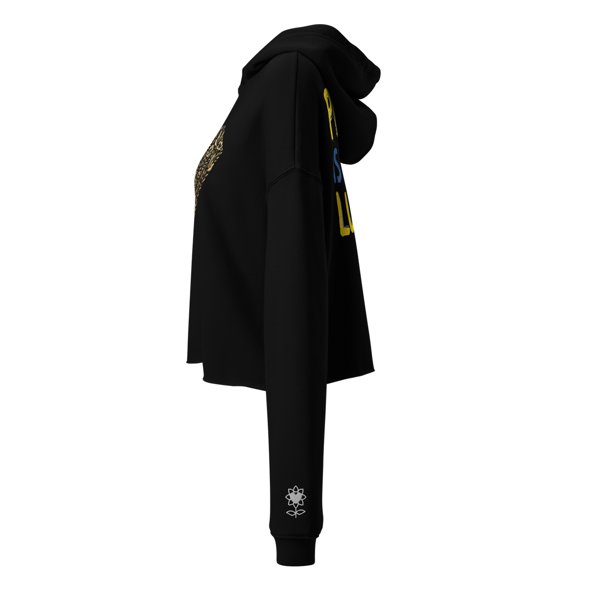 Peace is the new luxury Crop Hoodie - Alivwood