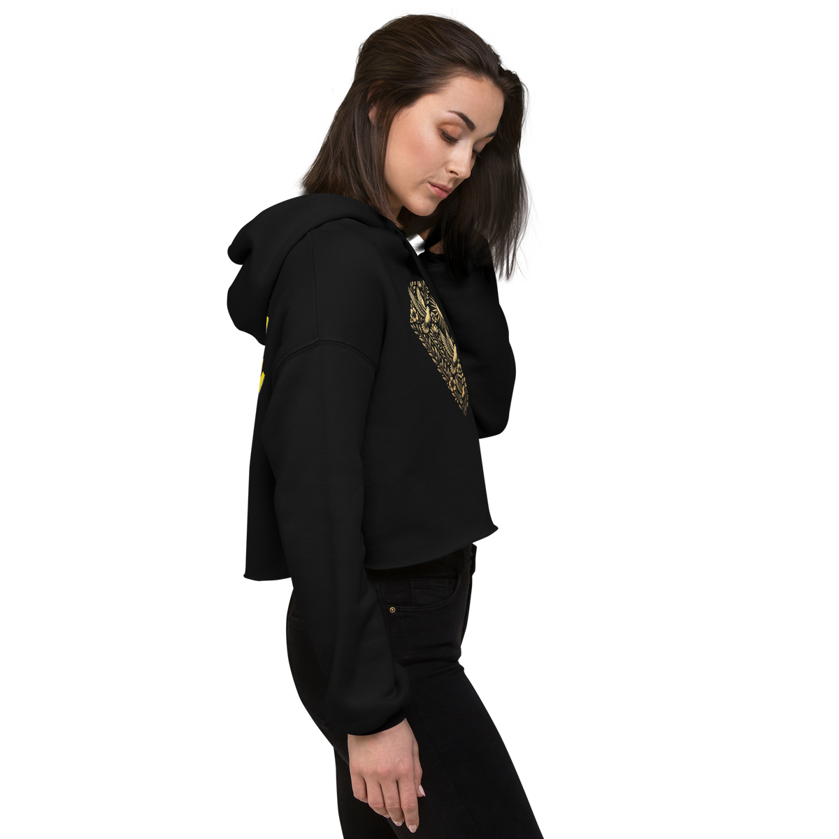 Peace is the new luxury Crop Hoodie - Alivwood