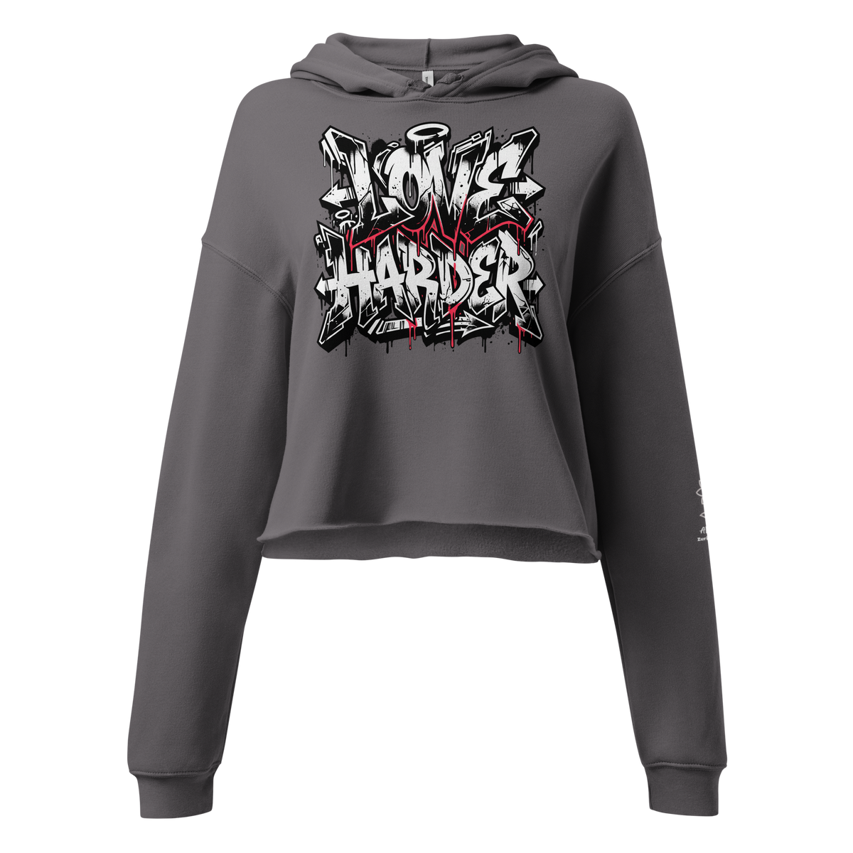 Love harder Crop Hoodie - Alivwood