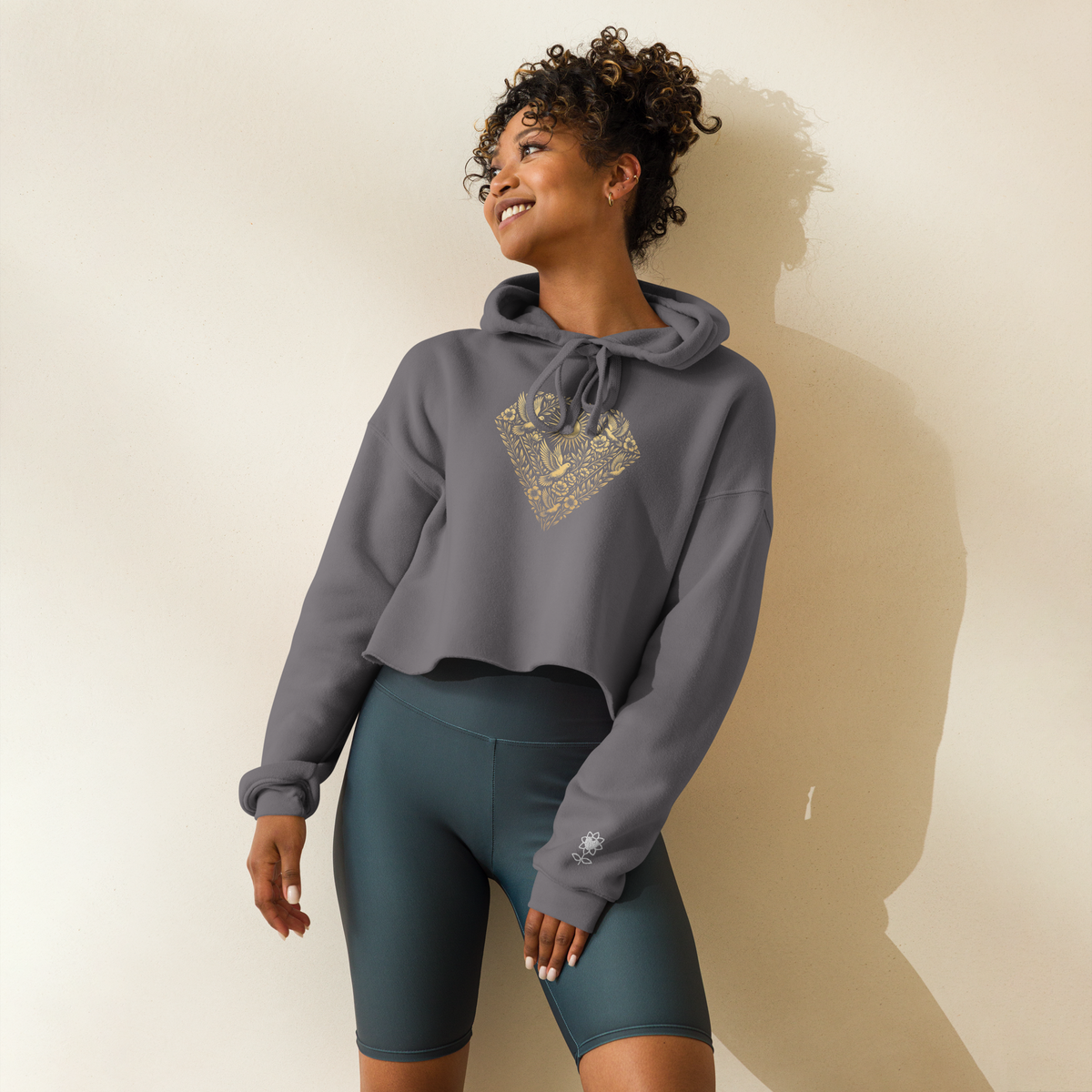 Peace is the new luxury Crop Hoodie - Alivwood