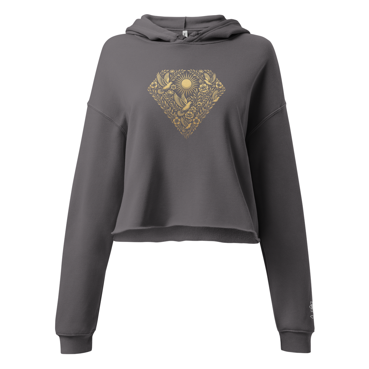 Peace is the new luxury Crop Hoodie - Alivwood