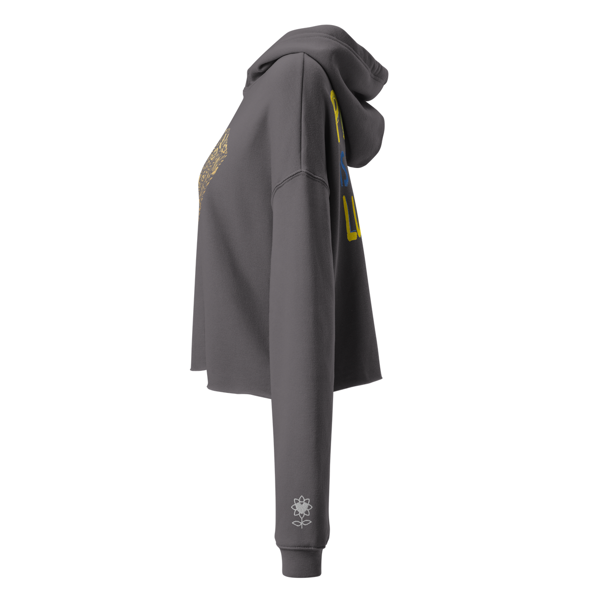 Peace is the new luxury Crop Hoodie - Alivwood