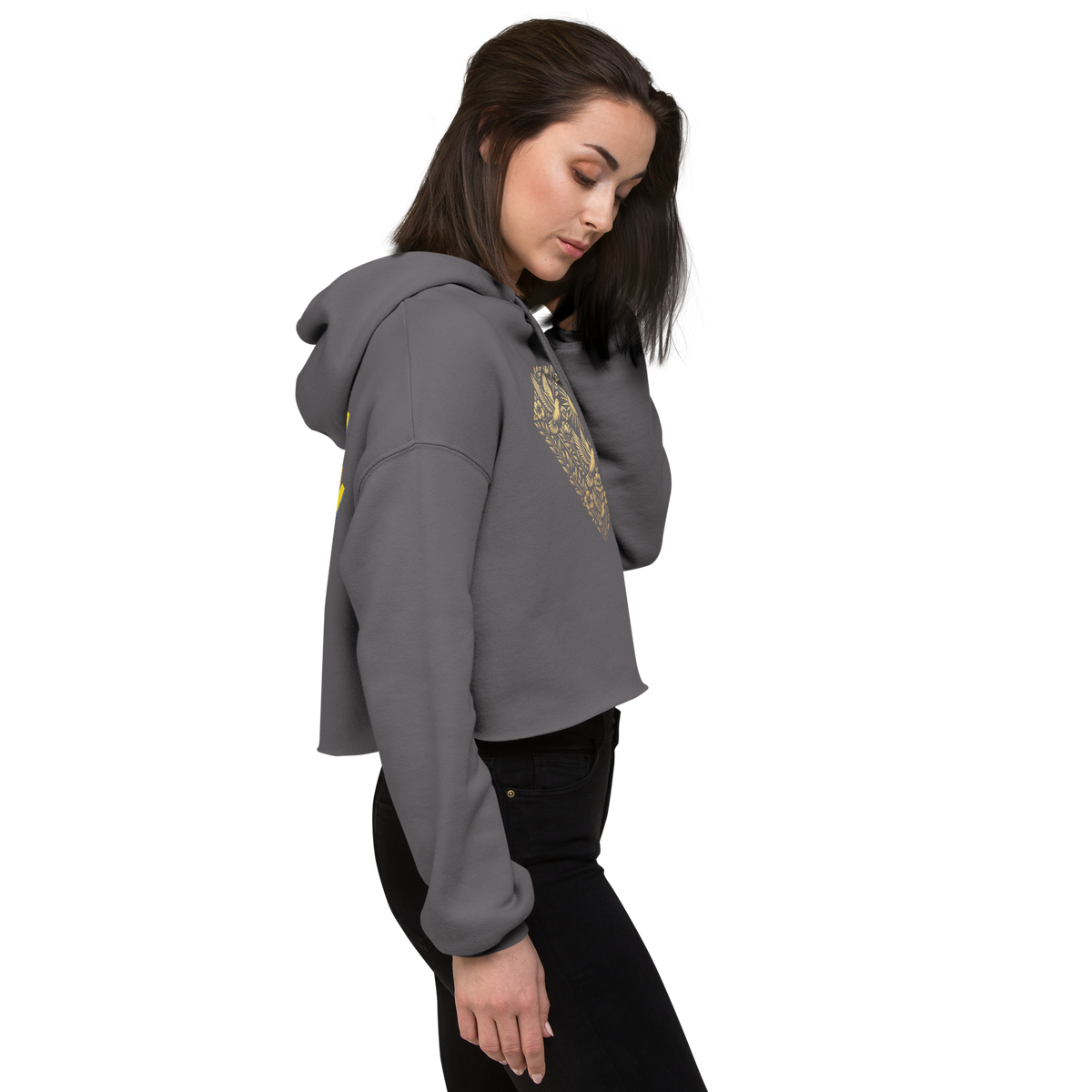Peace is the new luxury Crop Hoodie - Alivwood