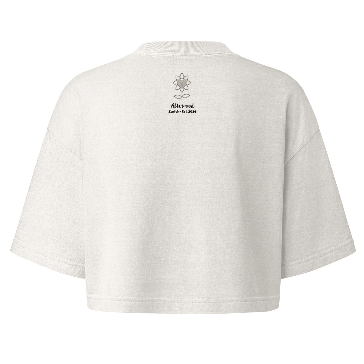 Wildly Yours Women’s garment dye cropped tee - Alivwood