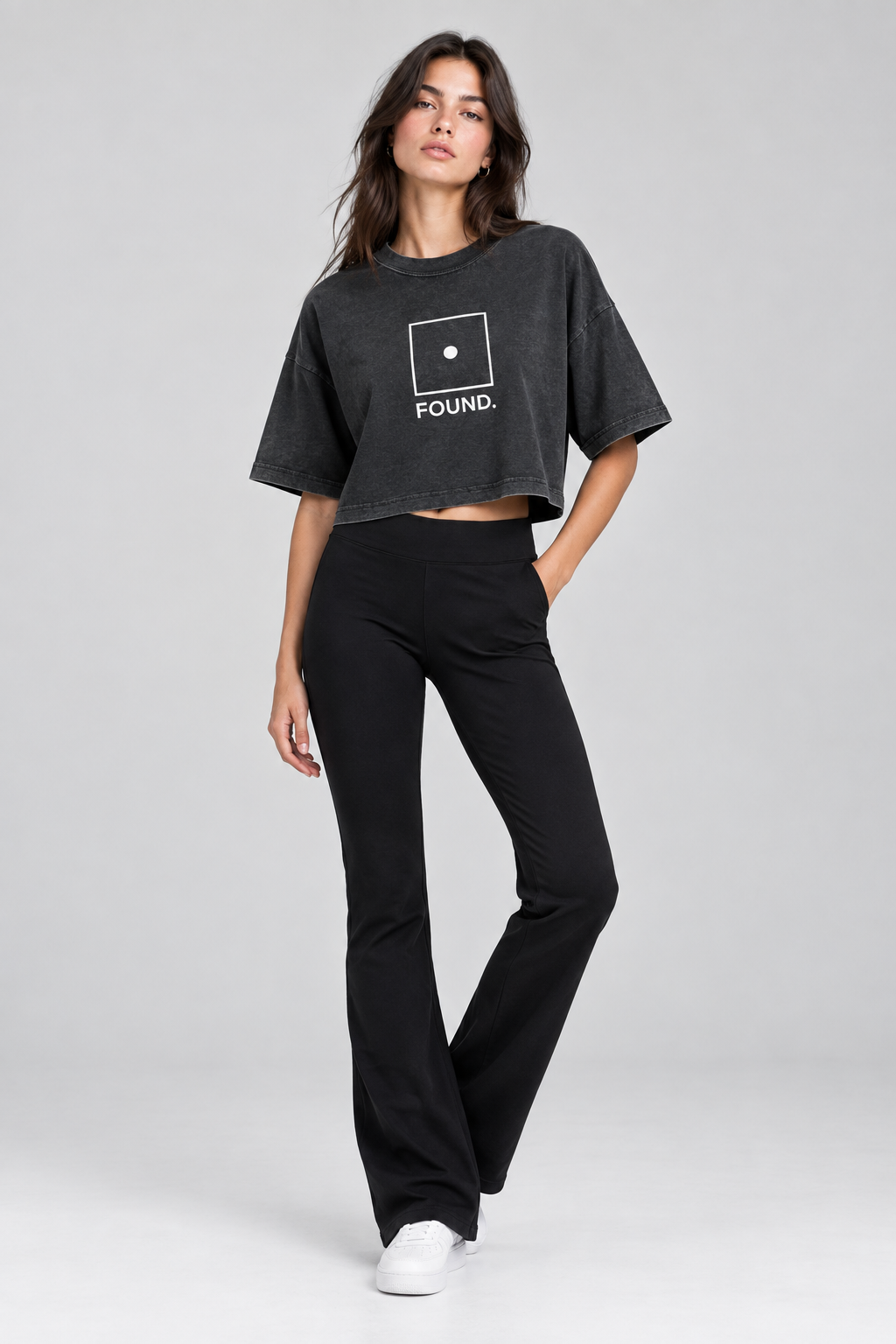Found Women’s garment dye cropped tee