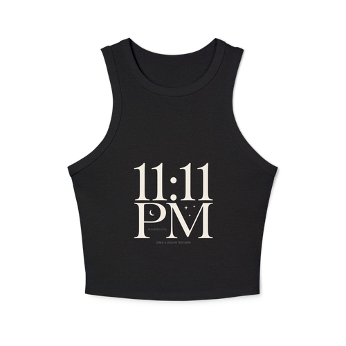 11:11 Women's micro rib racer tank top - Alivwood