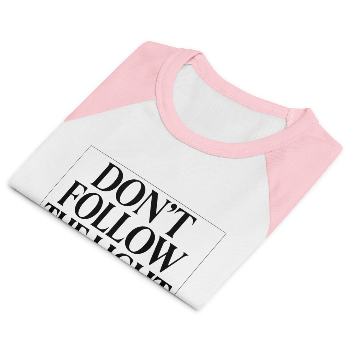 Don't follow the light Women’s micro rib raglan baby tee - Alivwood