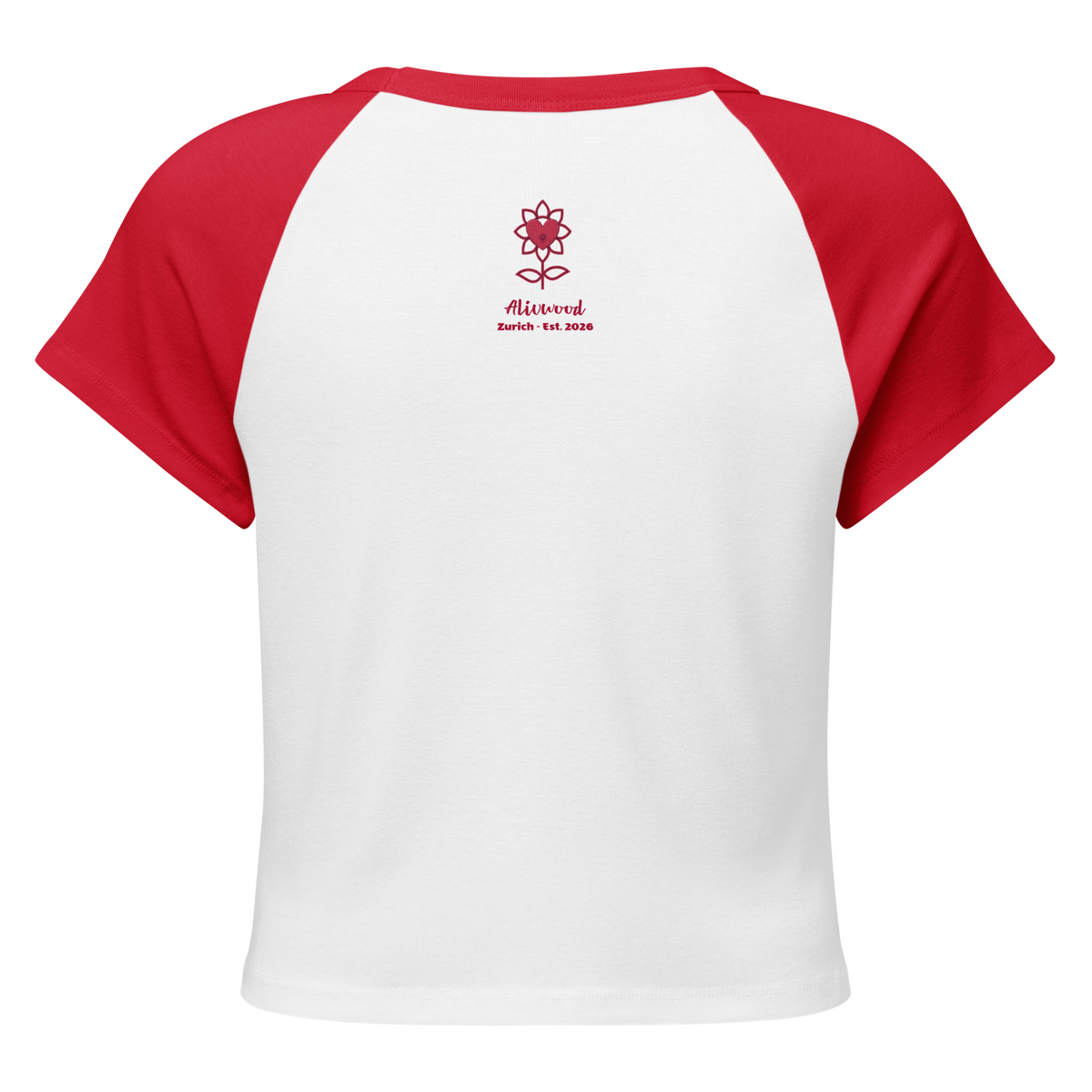 Trouble Women’s micro rib raglan baby tee - Alivwood