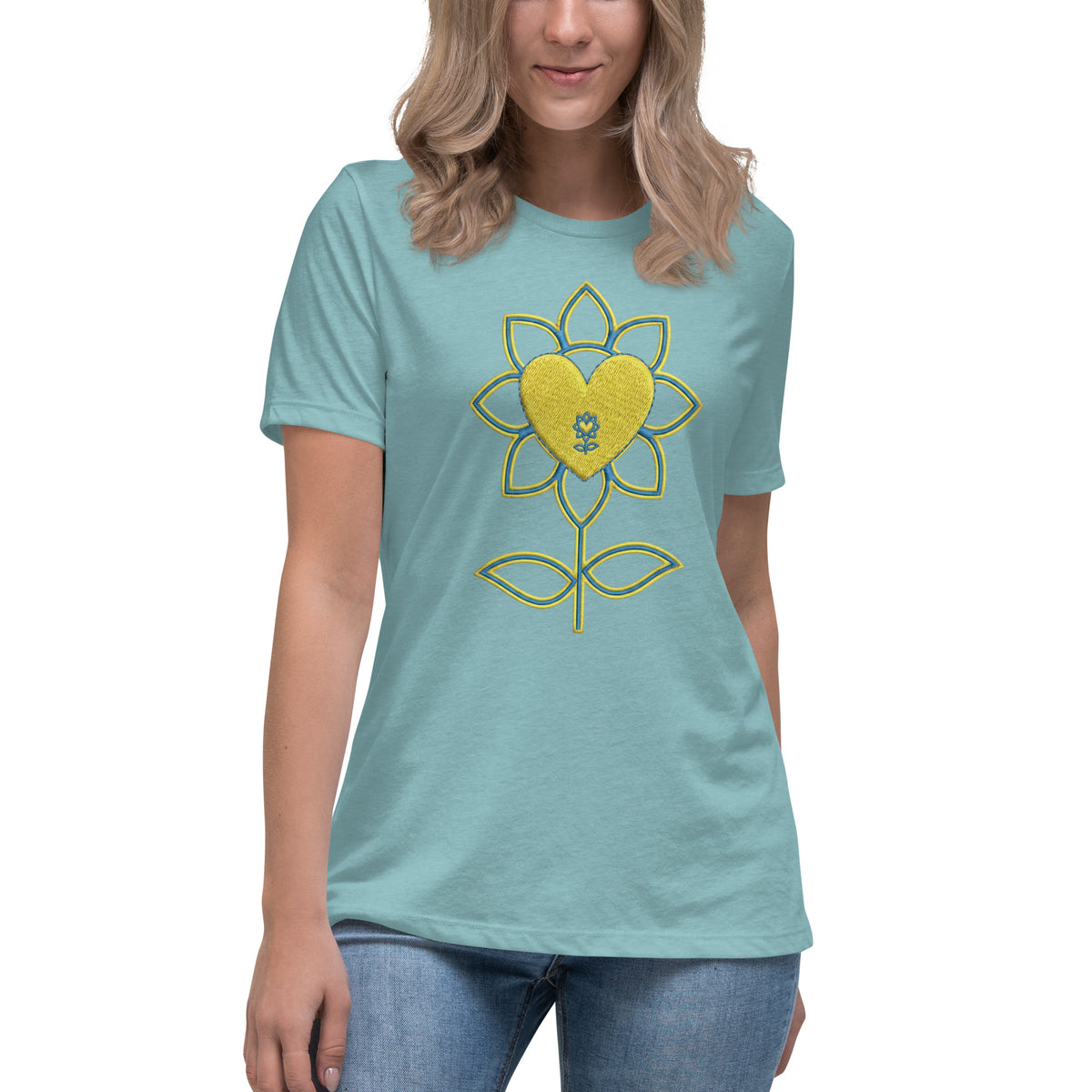 Flower Women's Relaxed T-Shirt UA - Alivwood