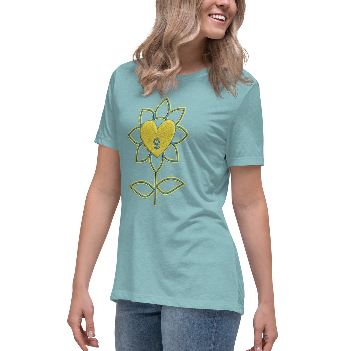 Flower Women's Relaxed T-Shirt UA - Alivwood