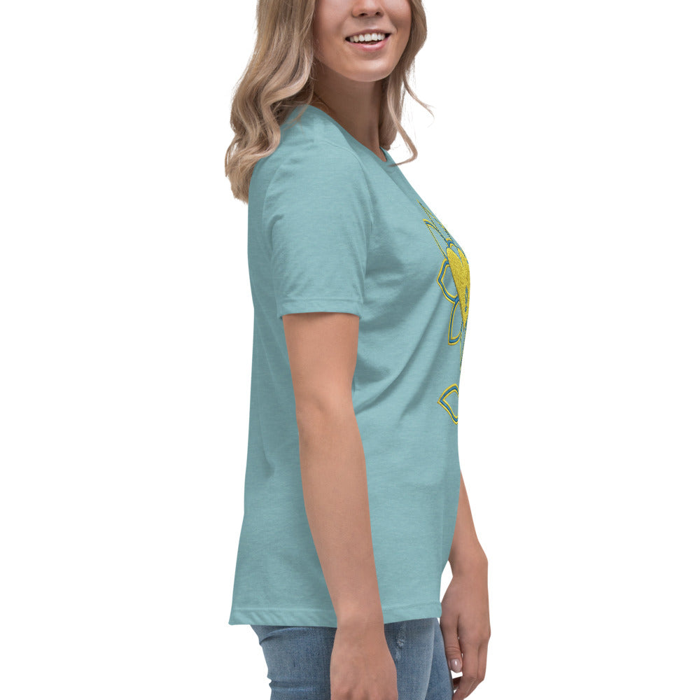 Flower Women's Relaxed T-Shirt UA - Alivwood