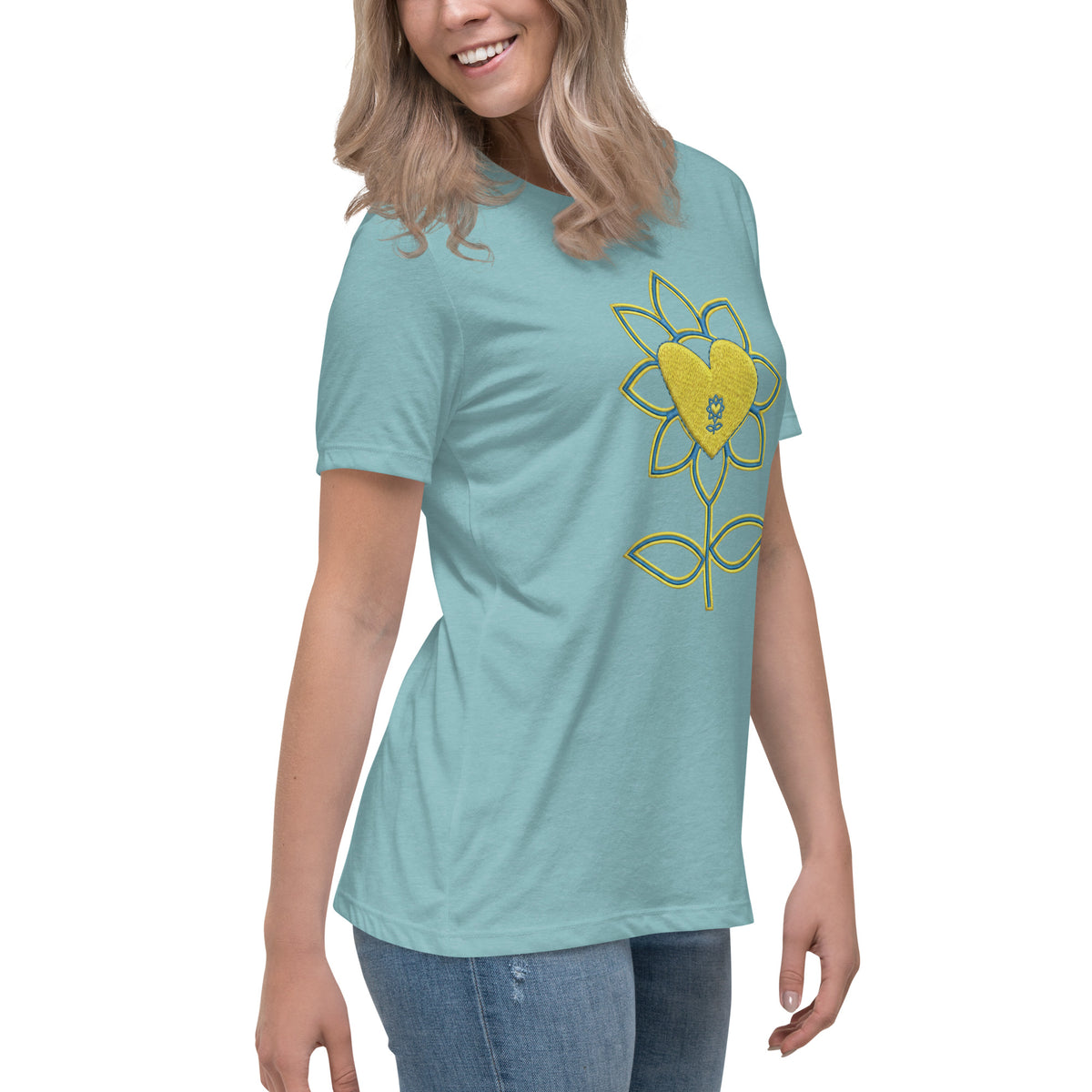 Flower Women's Relaxed T-Shirt UA - Alivwood