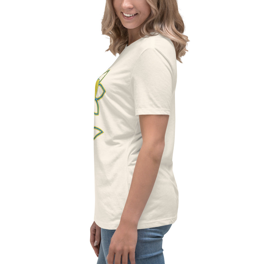 Flower Women's Relaxed T-Shirt UA - Alivwood