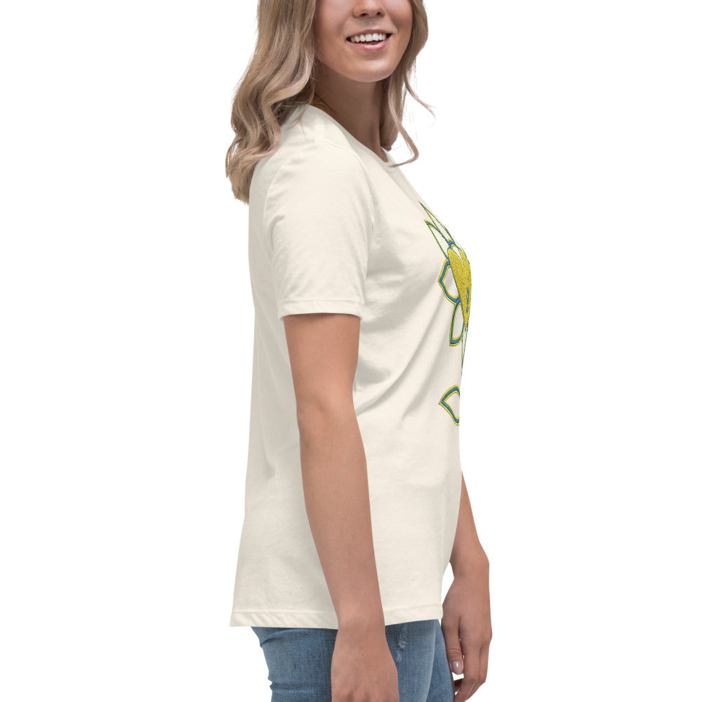 Flower Women's Relaxed T-Shirt UA - Alivwood