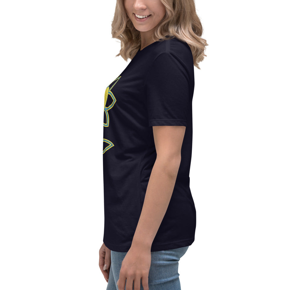 Flower Women's Relaxed T-Shirt UA - Alivwood