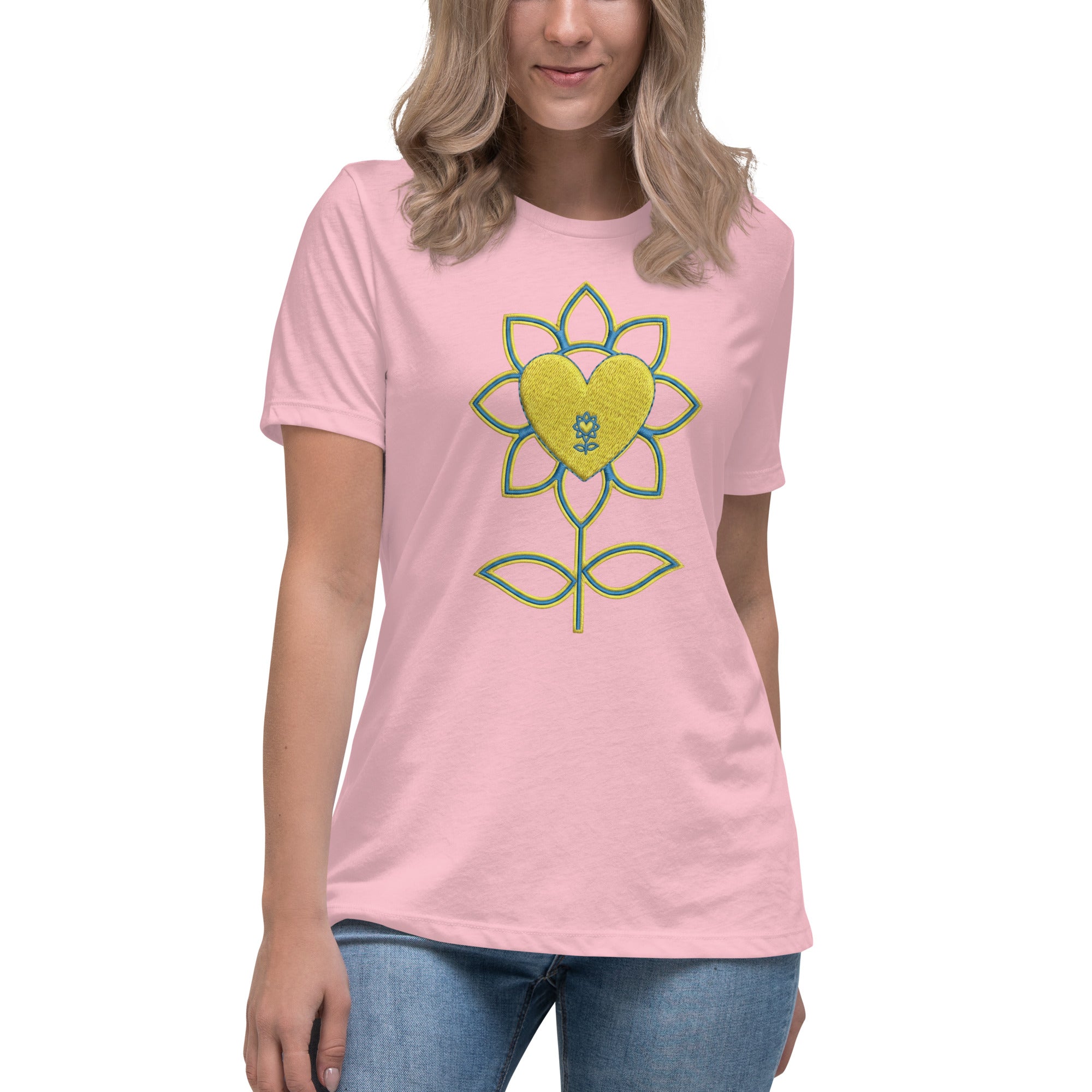 Flower Women's Relaxed T-Shirt UA - Alivwood