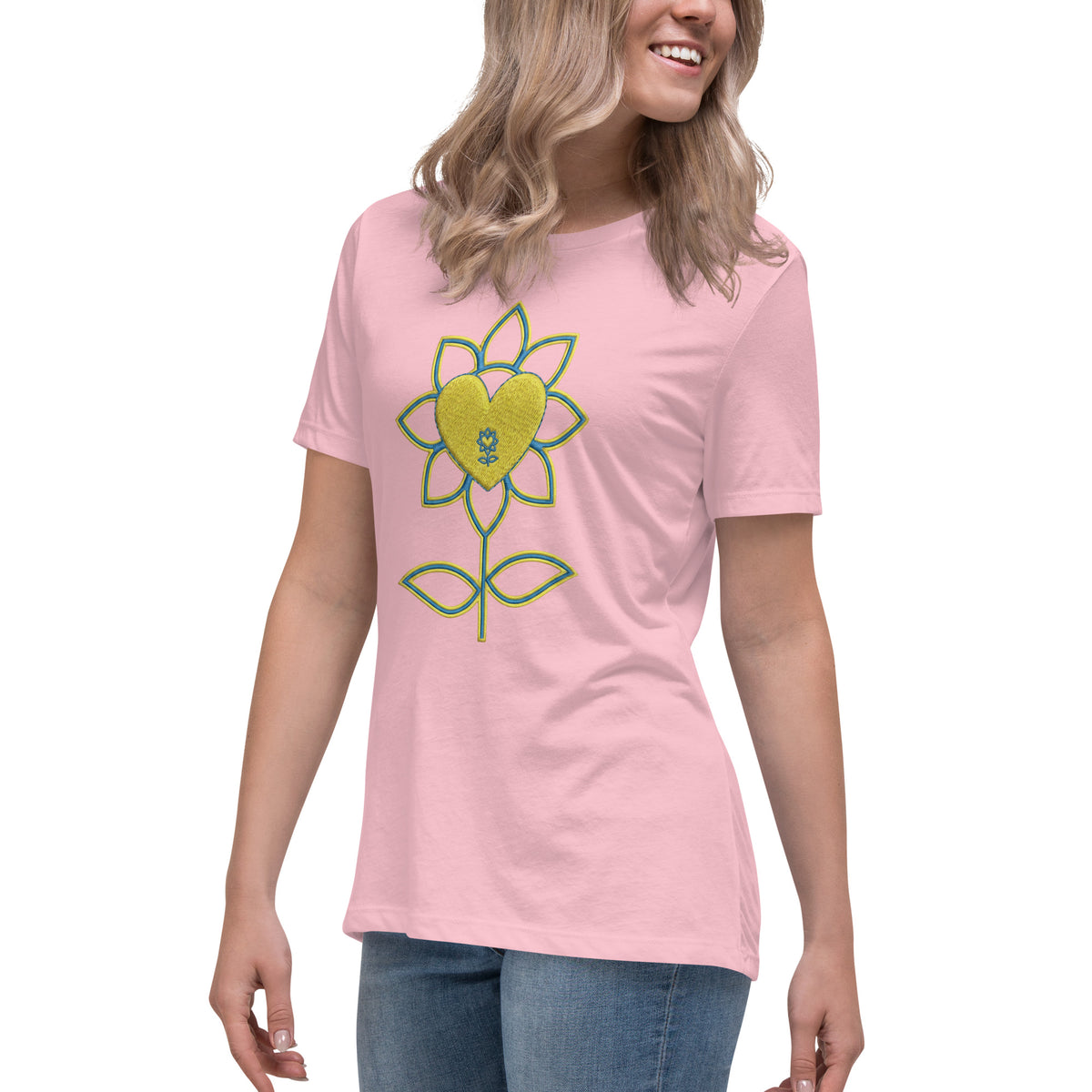 Flower Women's Relaxed T-Shirt UA - Alivwood