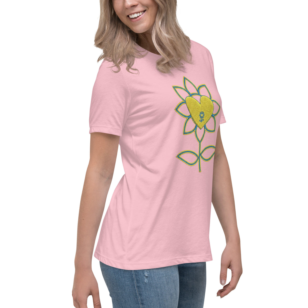 Flower Women's Relaxed T-Shirt UA - Alivwood