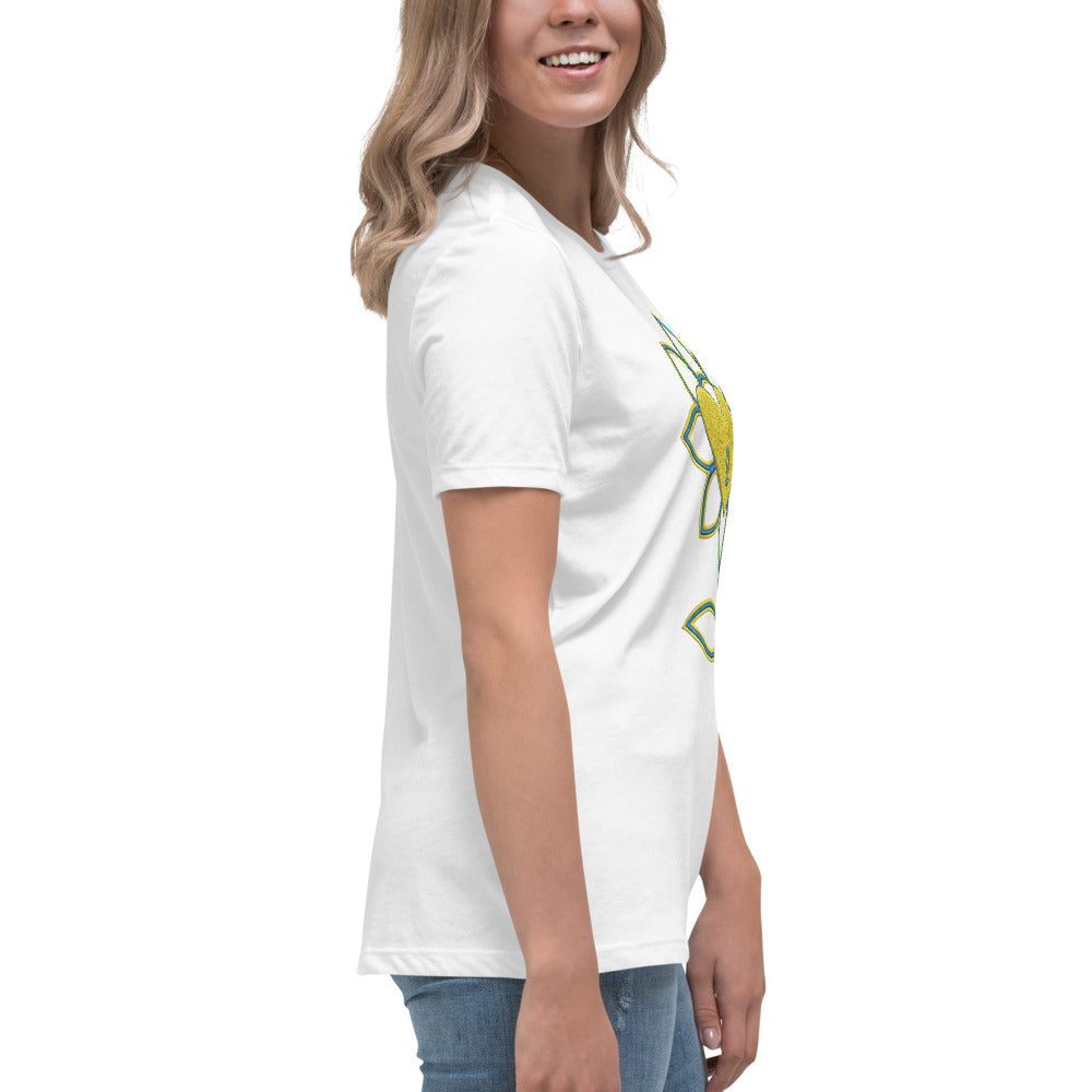 Flower Women's Relaxed T-Shirt UA - Alivwood