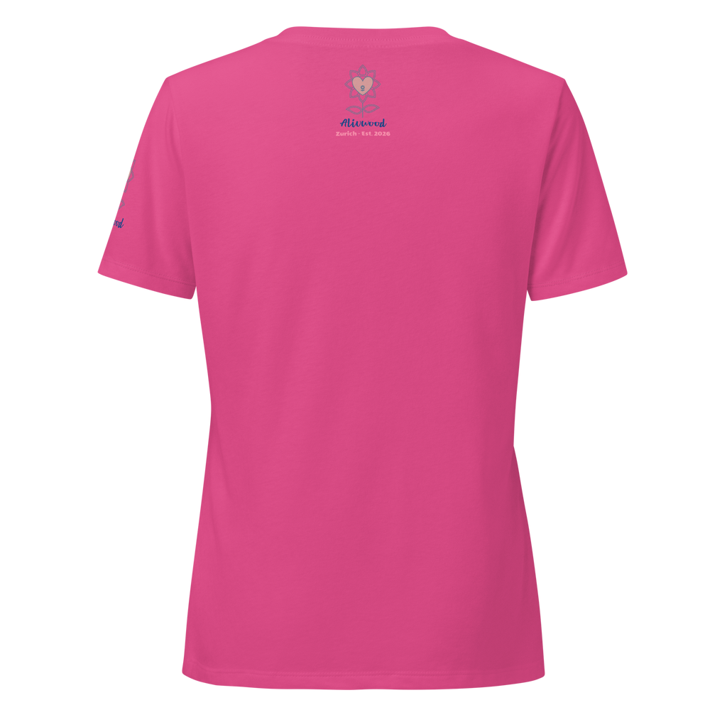 Kissing in Paris Women’s relaxed v-neck t-shirt - Alivwood
