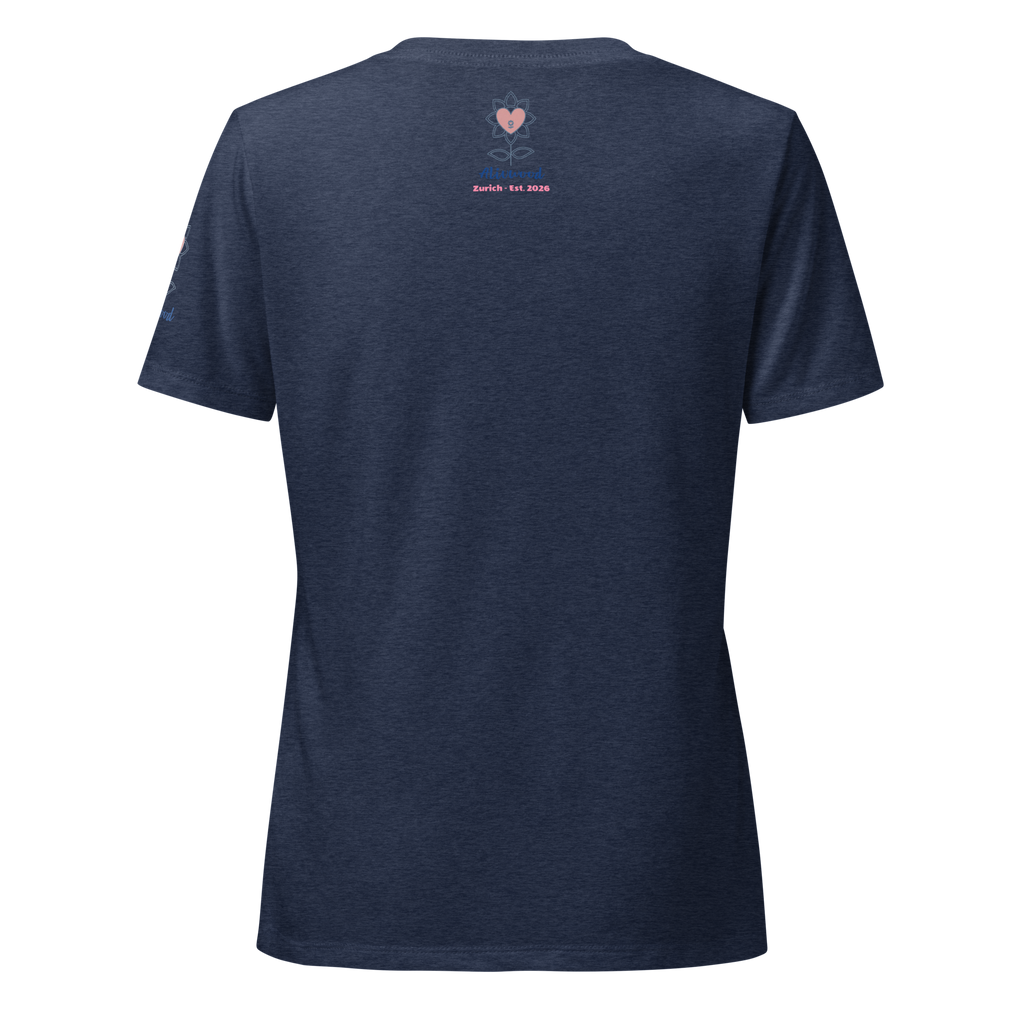 Kissing in Santorini Women’s relaxed v-neck t-shirt - Alivwood