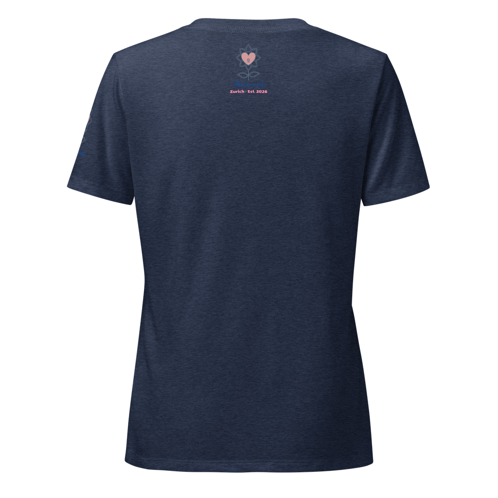 Kissing in Lisbon Women’s relaxed v-neck t-shirt - Alivwood
