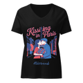Kissing in Paris Women’s relaxed v-neck t-shirt - Alivwood