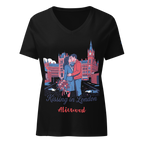 Kissing in London Women’s relaxed v-neck t-shirt - Alivwood