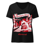 Kissing in Zurich Women’s relaxed v-neck t-shirt - Alivwood