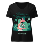 Kissing in Cappadocia Women’s relaxed v-neck t-shirt - Alivwood