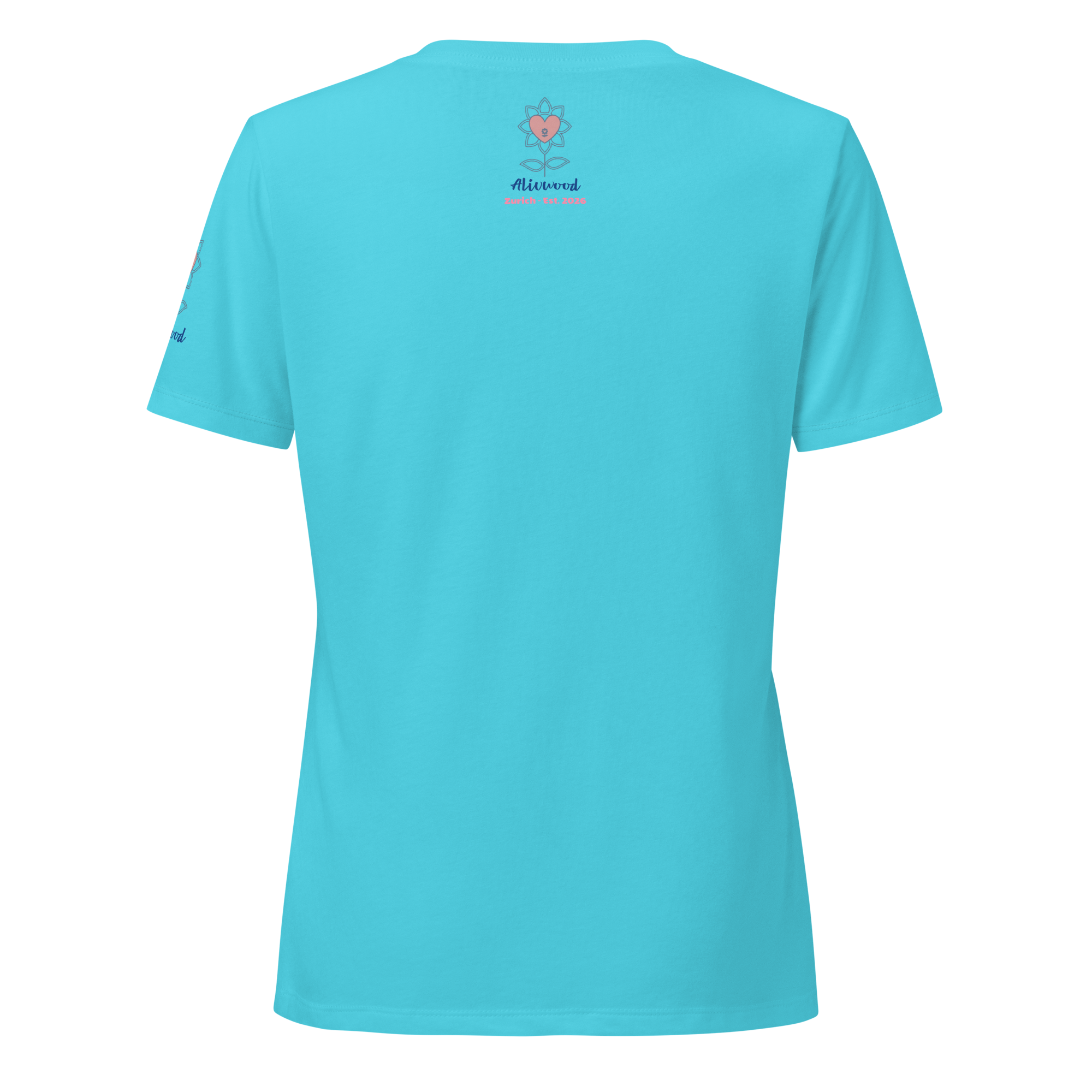 Kissing in Santorini Women’s relaxed v-neck t-shirt - Alivwood